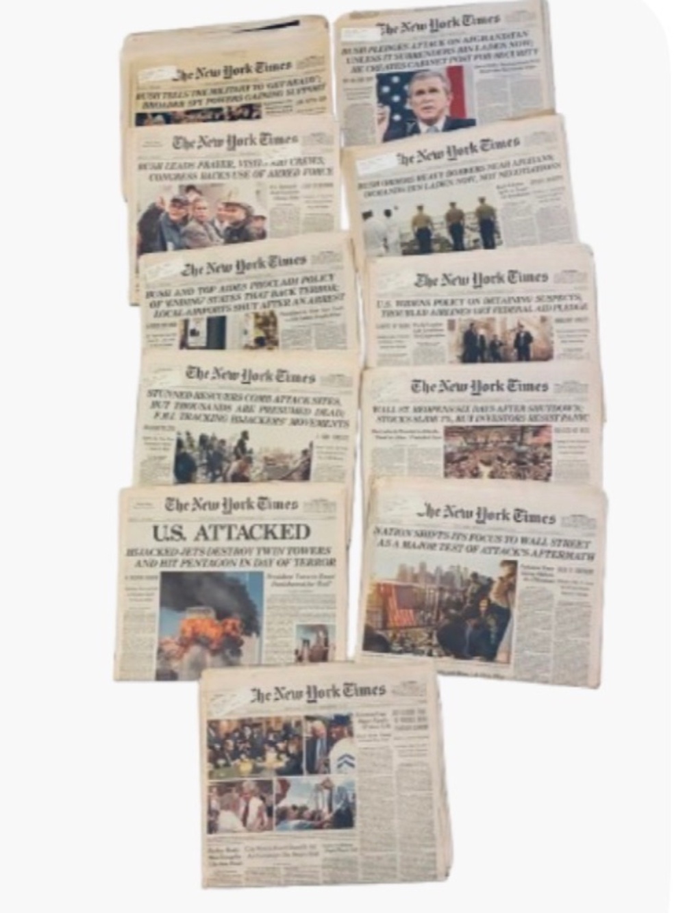 NYT September 11-21, 2001